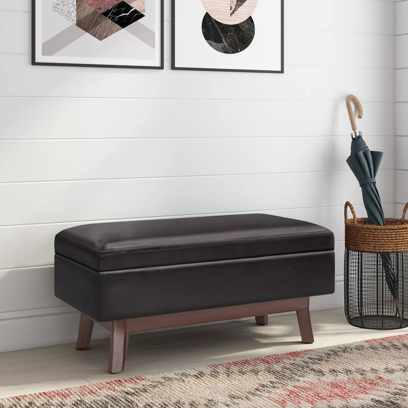 Wyndenhall Ethan Mid-century Modern Rectangular Table Ottoman