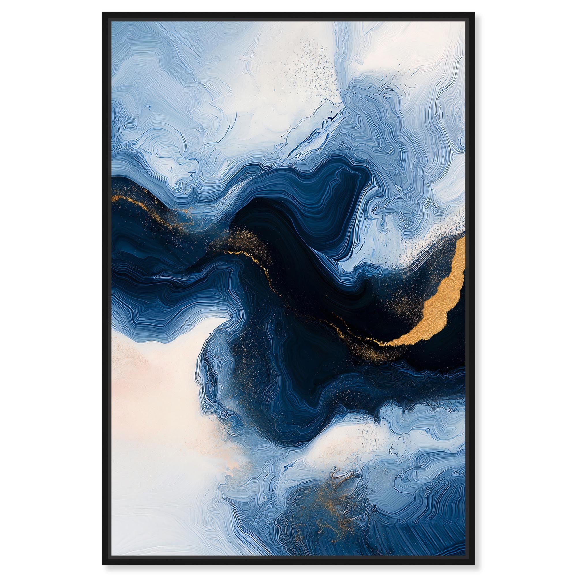 Blue Deep II Canvas by Art Remedy