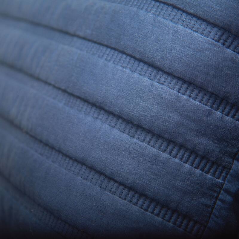 Rizzy Home Blackberry Grove Navy Blue Channel Stitched Quilt Set