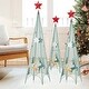 preview thumbnail 2 of 7, Costway Set of 3 Tower Shaped Christmas Trees (3ft/3.5ft/4ft) - See Details