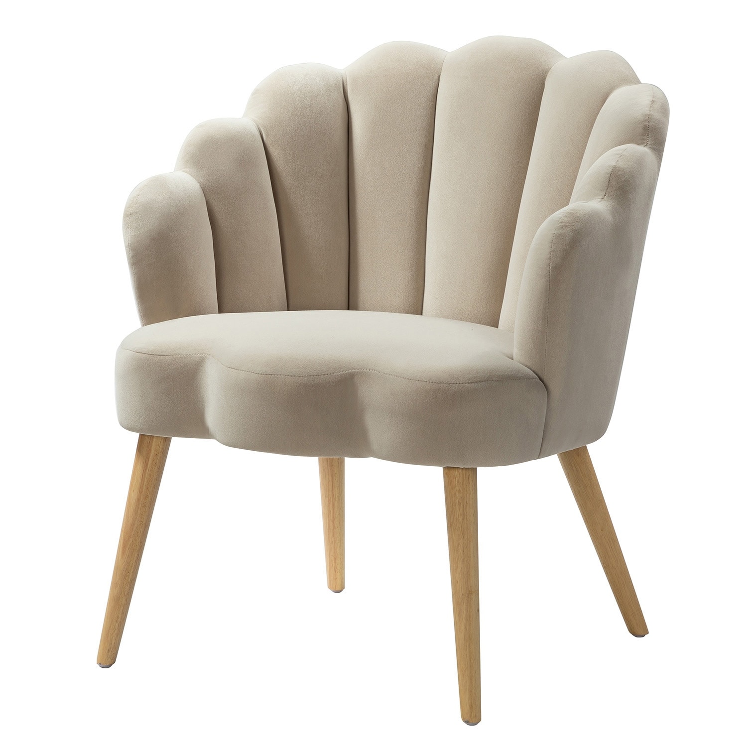 Carson carrington ullnasnoret outlet scalloped velvet arm chair