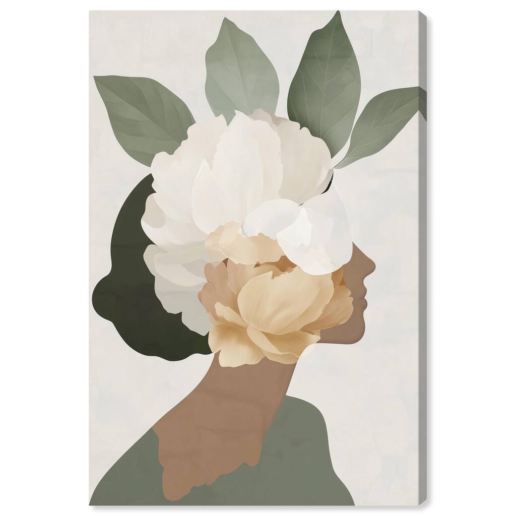 Floral Headpiece II Canvas by Art Remedy, Gallery Wrapped