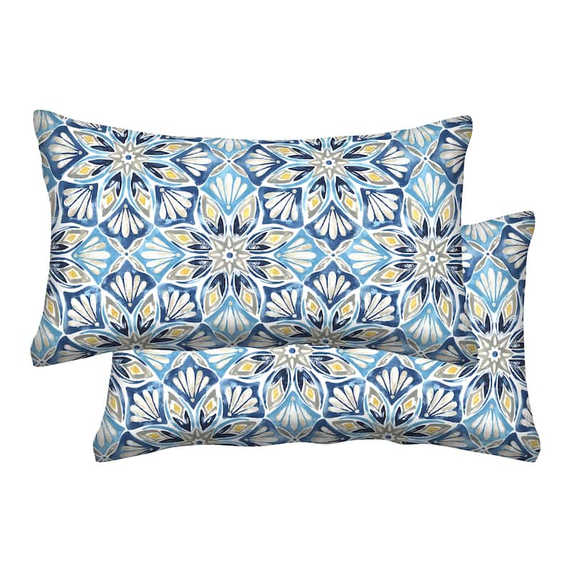 Textured Lumbar Toss Pillow (2-Pack) - 21" wide x 12" tall x 6" thick