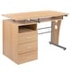 preview thumbnail 35 of 43, Pedestal 3-drawer Computer Desk with Keyboard Tray