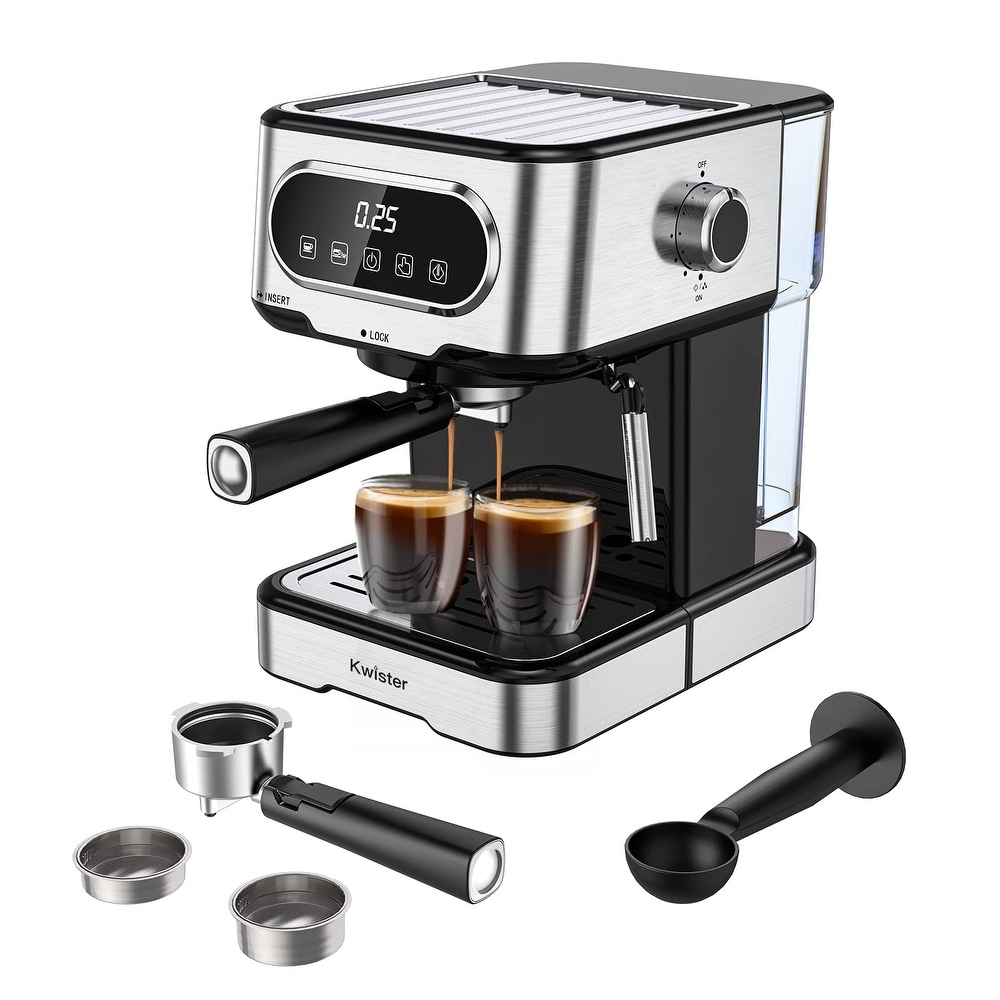 20 Bar Espresso Machine with ESE POD Filter & Milk Frother - High Pressure  Pump for Fine Extraction - On Sale - Bed Bath & Beyond - 38460680