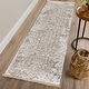 preview thumbnail 34 of 39, Addison Sterling Distressed Border Power Loomed Area Rug 2' x 7'6" - Pebble