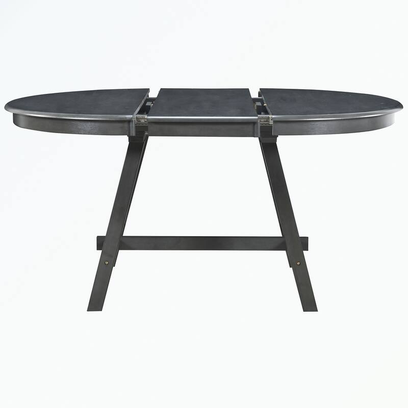 Round Extendable Wood Dining Table