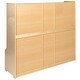 preview thumbnail 7 of 11, Wood School Coat Locker with Bench, Cubbies and Storage Organizer Hook - 48"W x 13.375" - 15"D x 48"H