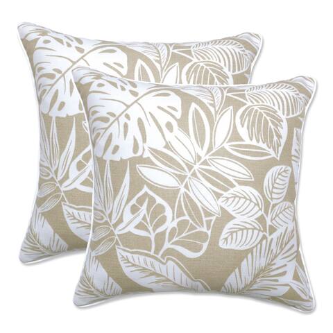 Delray Natural 18.5 Inch Throw Pillow (Set of 2) - 18.5 X 18.5 X 5