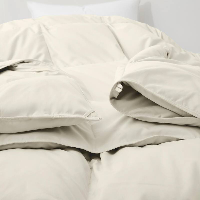 Lightweight White Feather Down Fluffy Comforter Duvet Insert