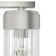 preview thumbnail 5 of 8, Hunter Gatz Ribbed Glass Vanity Wall Light - Bathroom - Glam, Fluted Glass - Damp Rated!