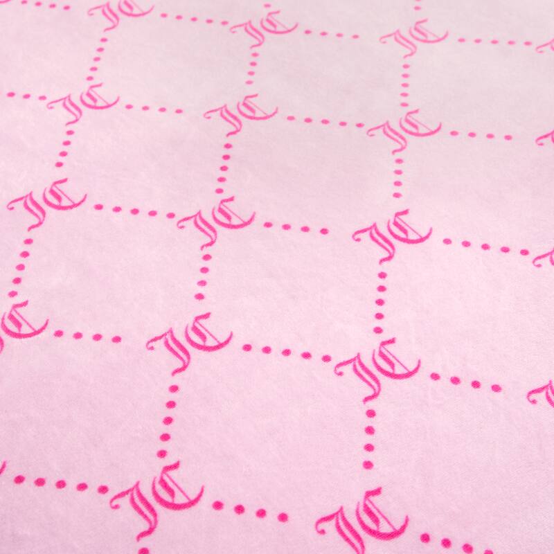 Juicy Couture Plush Trellis Link Reversible Comforter Sets