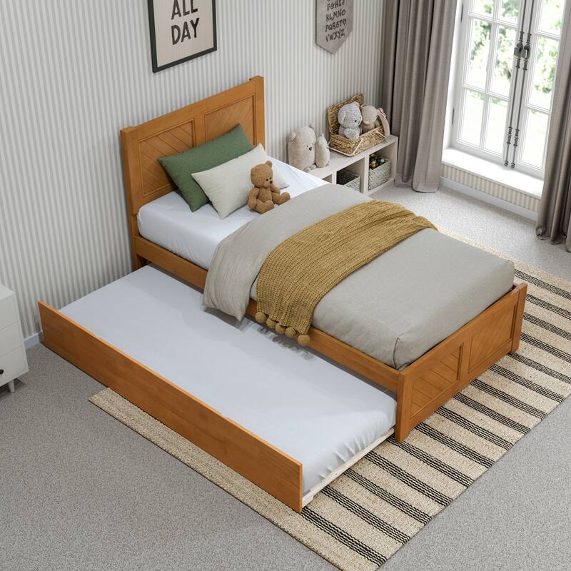 AFI, Canyon Platform Bed with Matching Footboard & Trundle