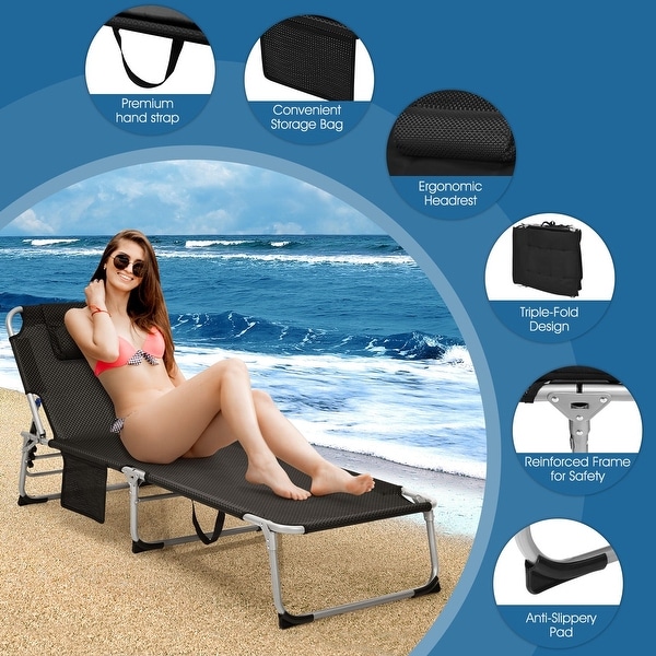 Folding strap lounge online chair