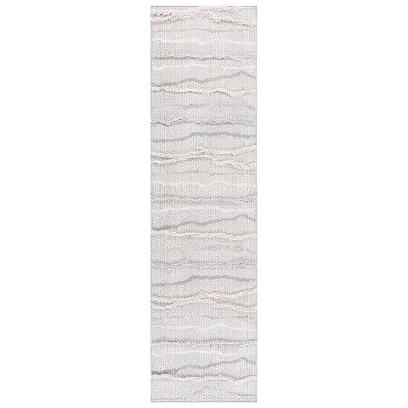 SAFAVIEH Trends Diana Modern Rug - 2'2" x 8' Runner - Ivory/Grey