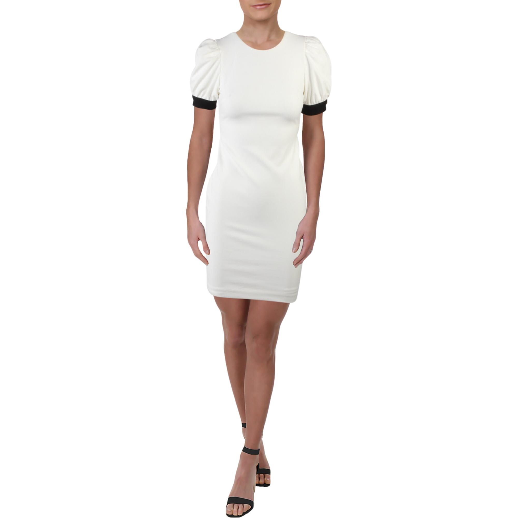 petite white dresses with sleeves