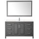 preview thumbnail 11 of 71, Daria 60 Inch Single Vanity, Cultured Marble Top, 58 Inch Mirror