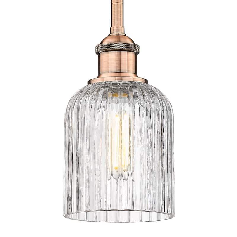 Innovations Lighting 616-1S 9 5 Bridal Veil Pendant Bridal Veil 5" - Antique Copper