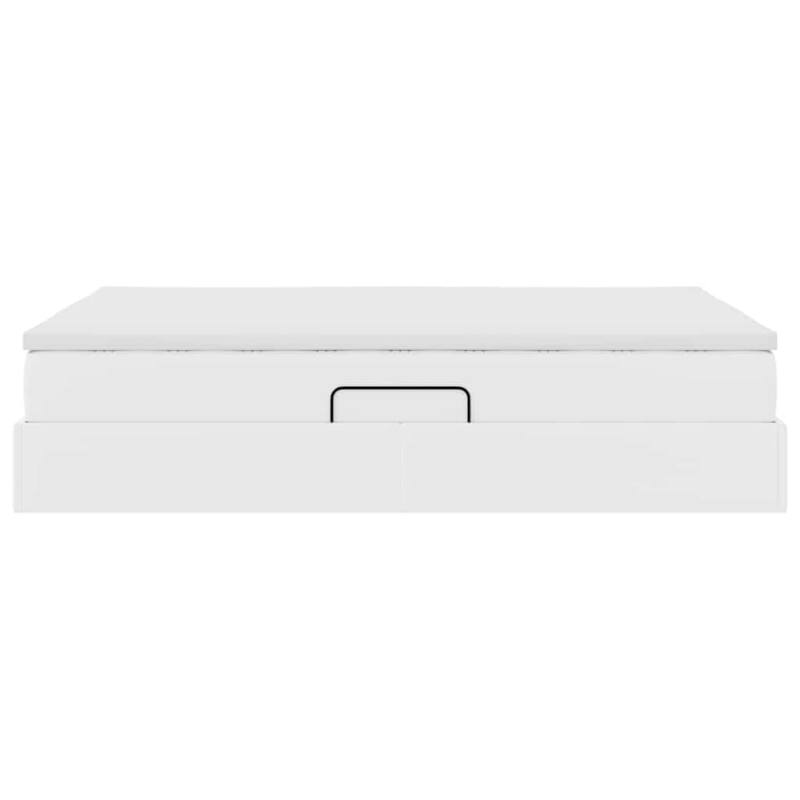 vidaXL Storage Bed with Mattress in Faux Leather