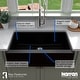 preview thumbnail 27 of 65, Karran Farmhouse/Apron-Front Quartz Single Bowl Kitchen Sink Kit