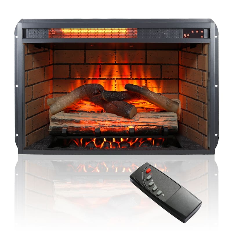 Stylish 60 Inch Electric Fireplace TV Stand with Multi-Color Flames & Storage Space - Dark Oak Finish