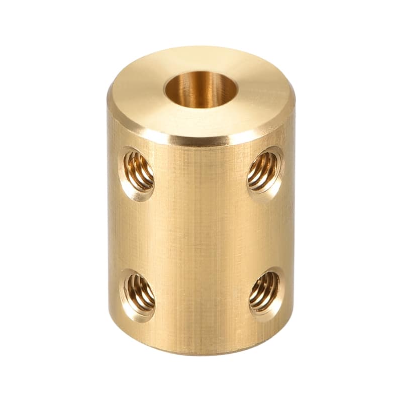 Shaft Coupling 6mm to 10mm L22xD16 Robot Motor Rigid Coupler Gold Tone - Gold Tone - 6mm to 10mm