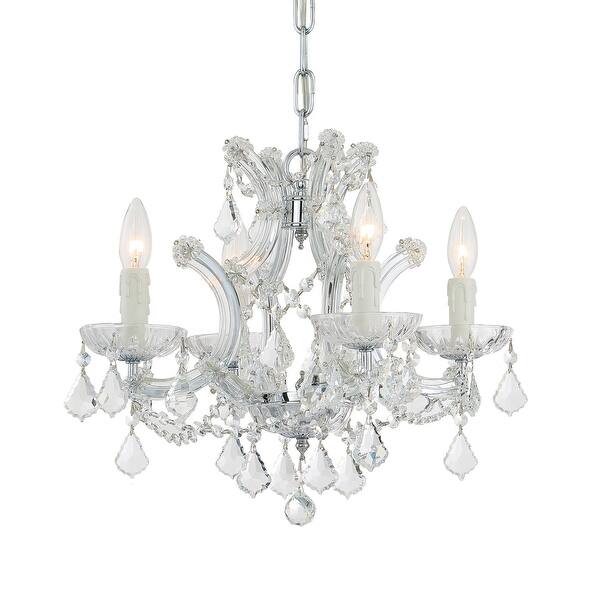 slide 2 of 3, Crystorama Lighting Group Maria Theresa 4 Light 16-1/2" Wide Polished Chrome