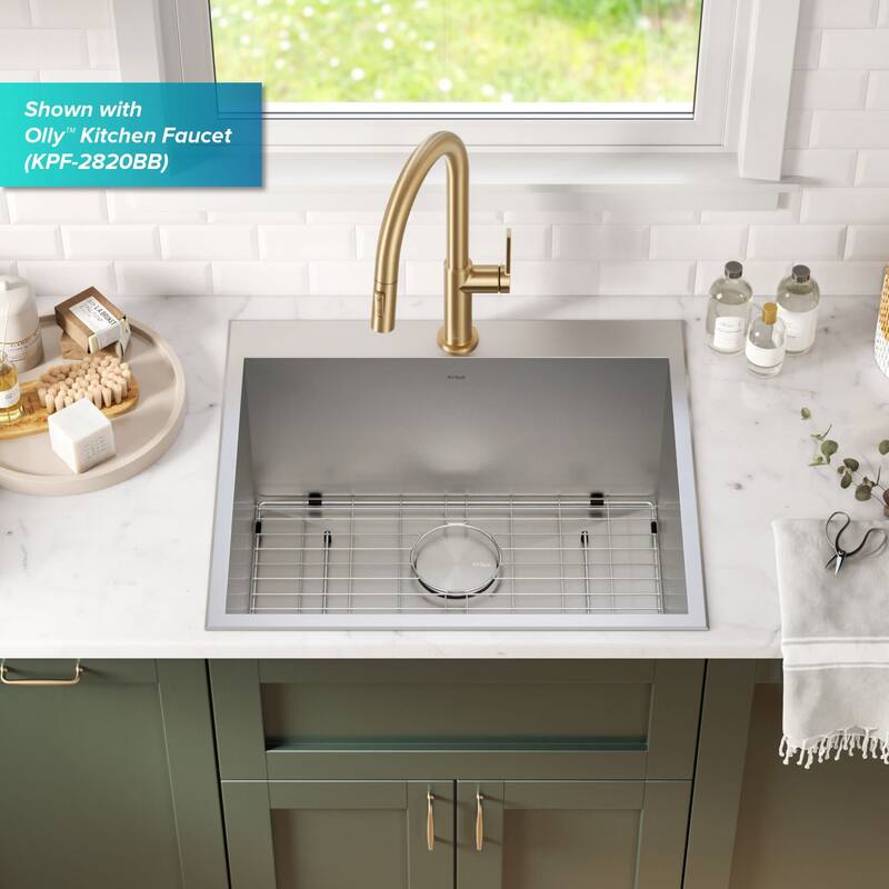Kraus Standart PRO 25" Drop-In Single Basin Stainless Steel Kitchen