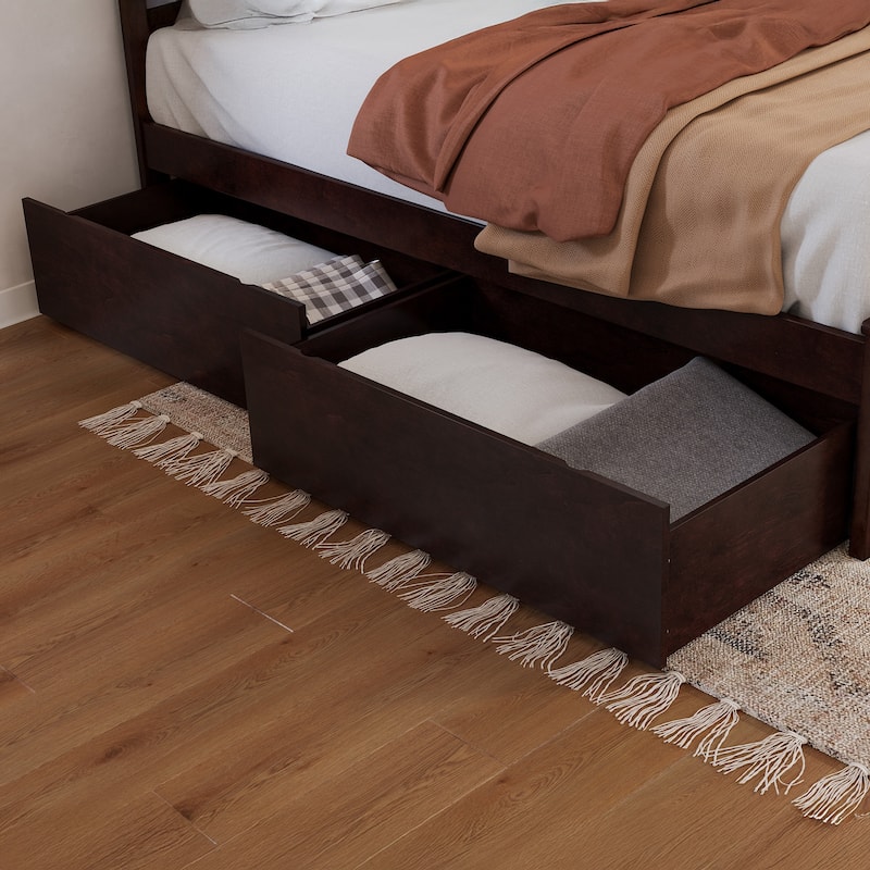 Urban Bed Drawers Queen-King in Espresso - Espresso