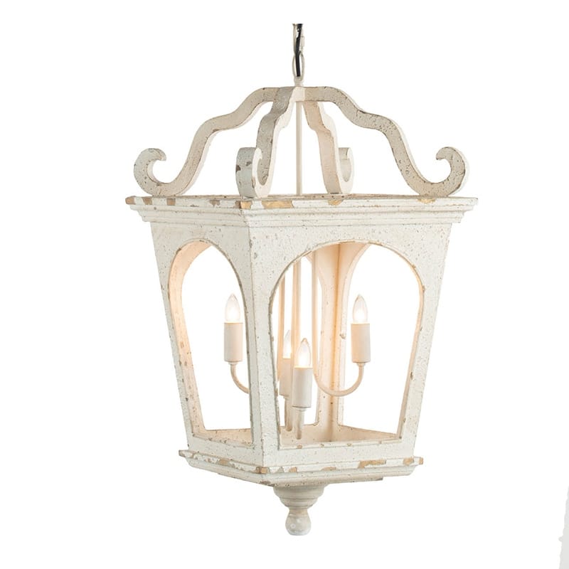 4 - Light Wood Chandelier, Hanging Light Fixture with Adjustable Chain for Kitchen Dining Room Foyer Entryway, Bulb Not Included
