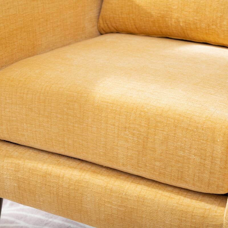 Mid Century Modern Chair with Chenille Fabric Lounge Arm Chairs