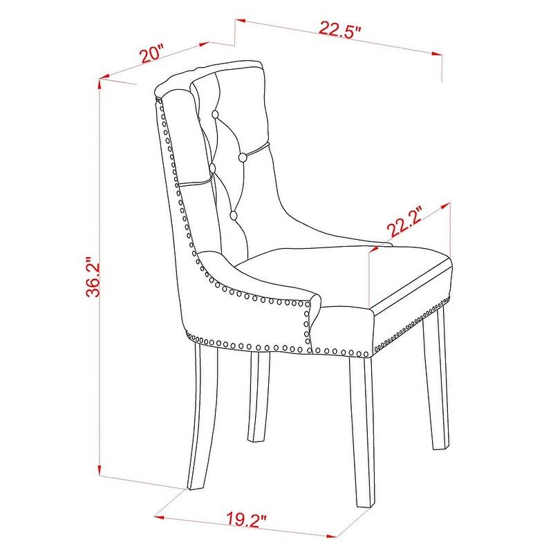 East West Furniture Dining Set Contains a Rectangle Dining Room Table and Linen Fabric Chairs, (Pieces & Finish Options)