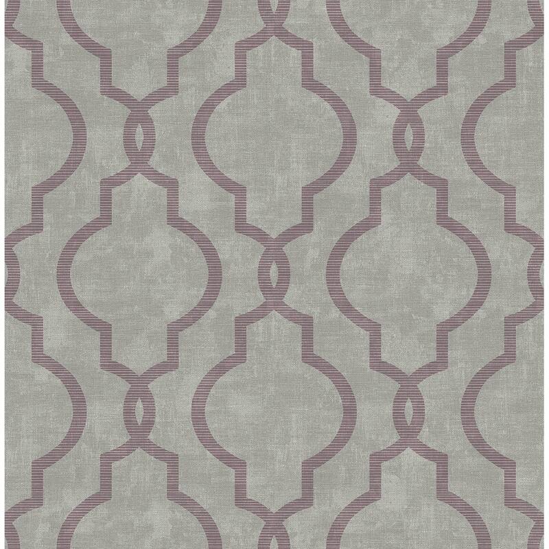 Seabrook Designs Arlie Classical Trellis Unpasted Wallpaper