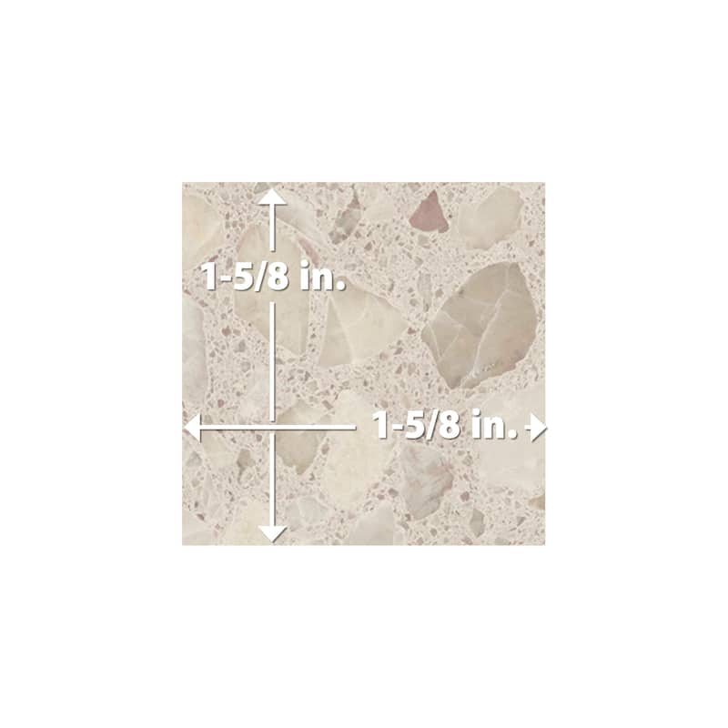 Merola Tile Riviera Taco Beige 1-5/8" x 1-5/8" Porcelain Floor and Wall Tile - Case (25 Tiles)