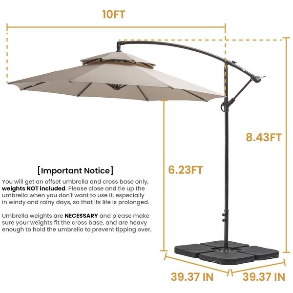 best weights for cantilever umbrella