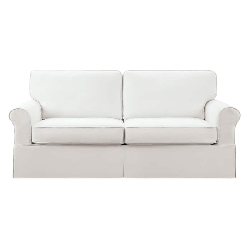 Porch & Den Zuni Mid-century Slip Cover Sofa