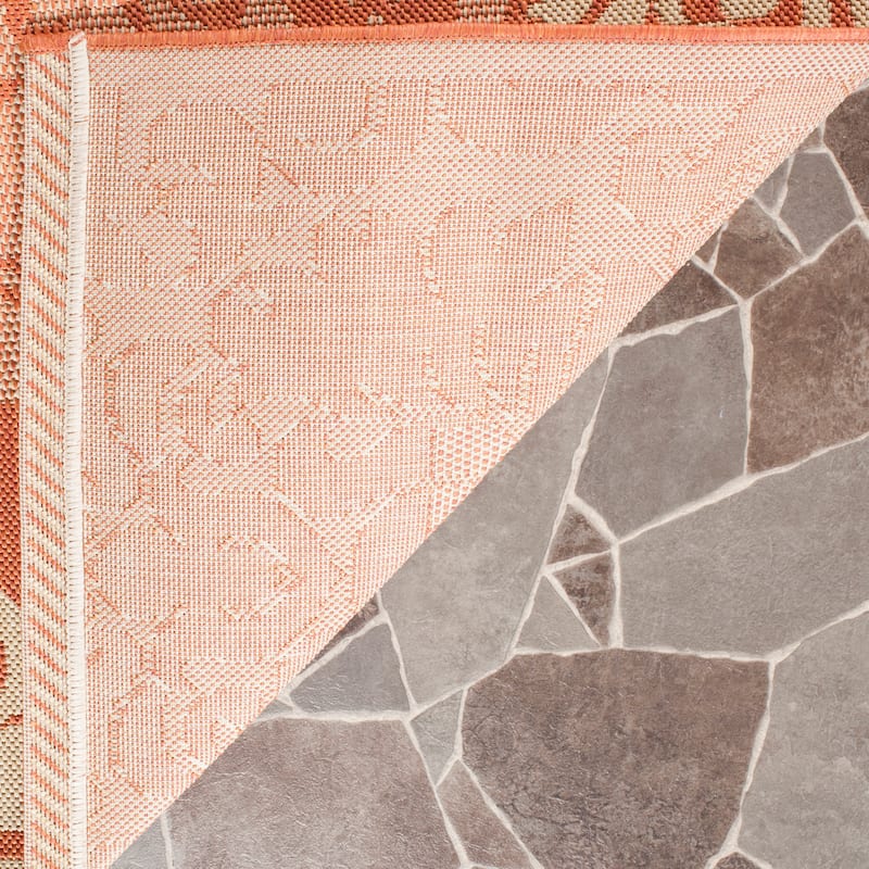 SAFAVIEH Courtyard Peggie Indoor/ Outdoor Patio Backyard Rug