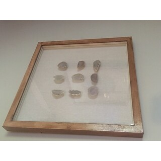 Shop Dimond Home Natural Agate Shadow Box Framed Wall Art