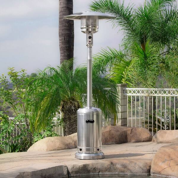 Belleze 48 000btu Premium Patio Propane Heater Csa Certified Stainless Steel Standard Overstock 15966196