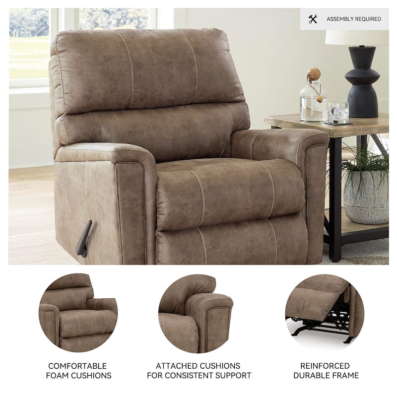 Signature Design by Ashley Navi Brown/Beige Recliner
