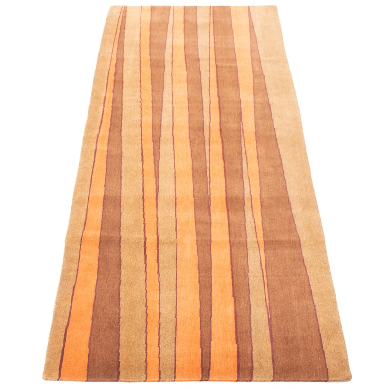 ECARPETGALLERY Hand-knotted Opulence Brown Wool Rug - 3'7 x 9'11