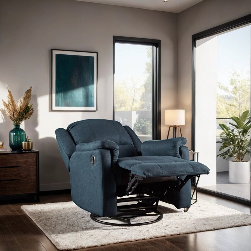 Blue Fabric Recliner Chairs Bed Bath Beyond
