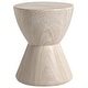 preview thumbnail 3 of 48, Loft 14" Modern MGO Side Table, Round Hourglass End Table, Indoor/Outdoor Accent Table for Patio