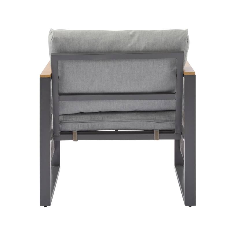 Christopher Knight Home - Lila 4-Piece Outdoor Metal Patio Chat Set