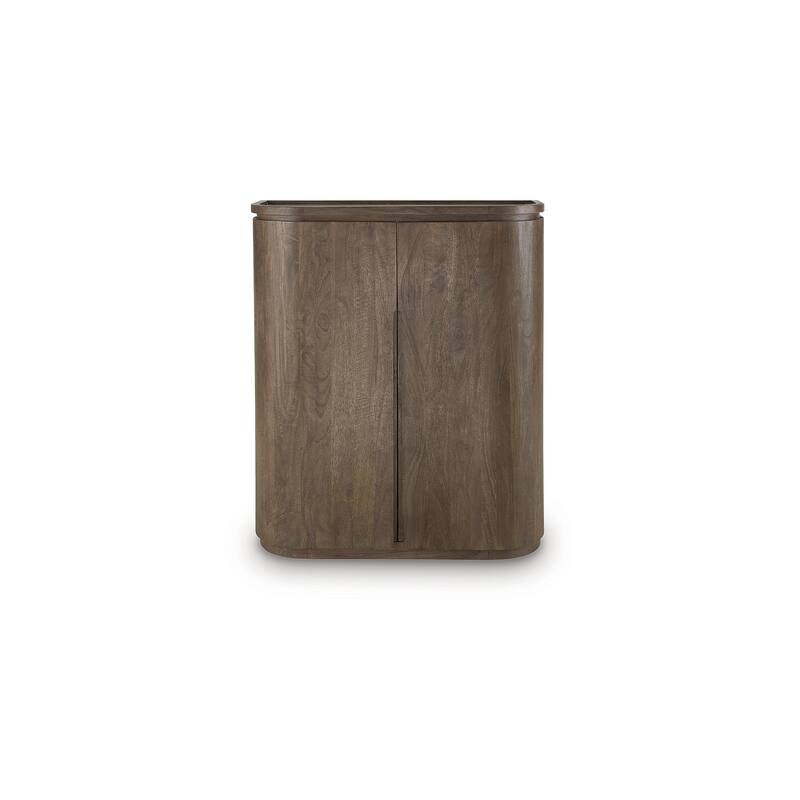 Signature Design by Ashley Landermont Brown Bar Cabinet - 40" W x 16" D x 48" H