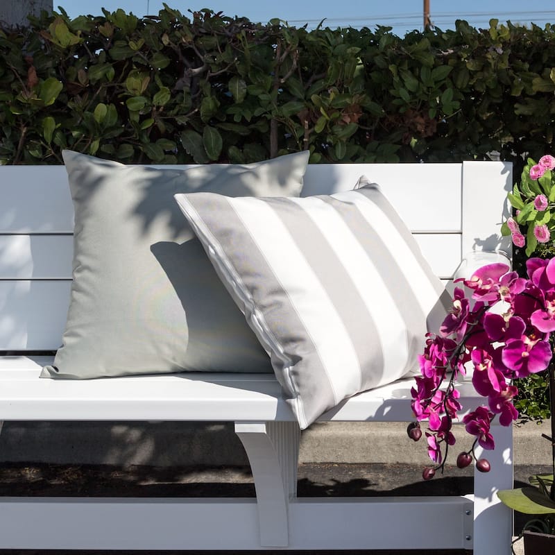 Olivia Striped Outdoor Throw Pillow