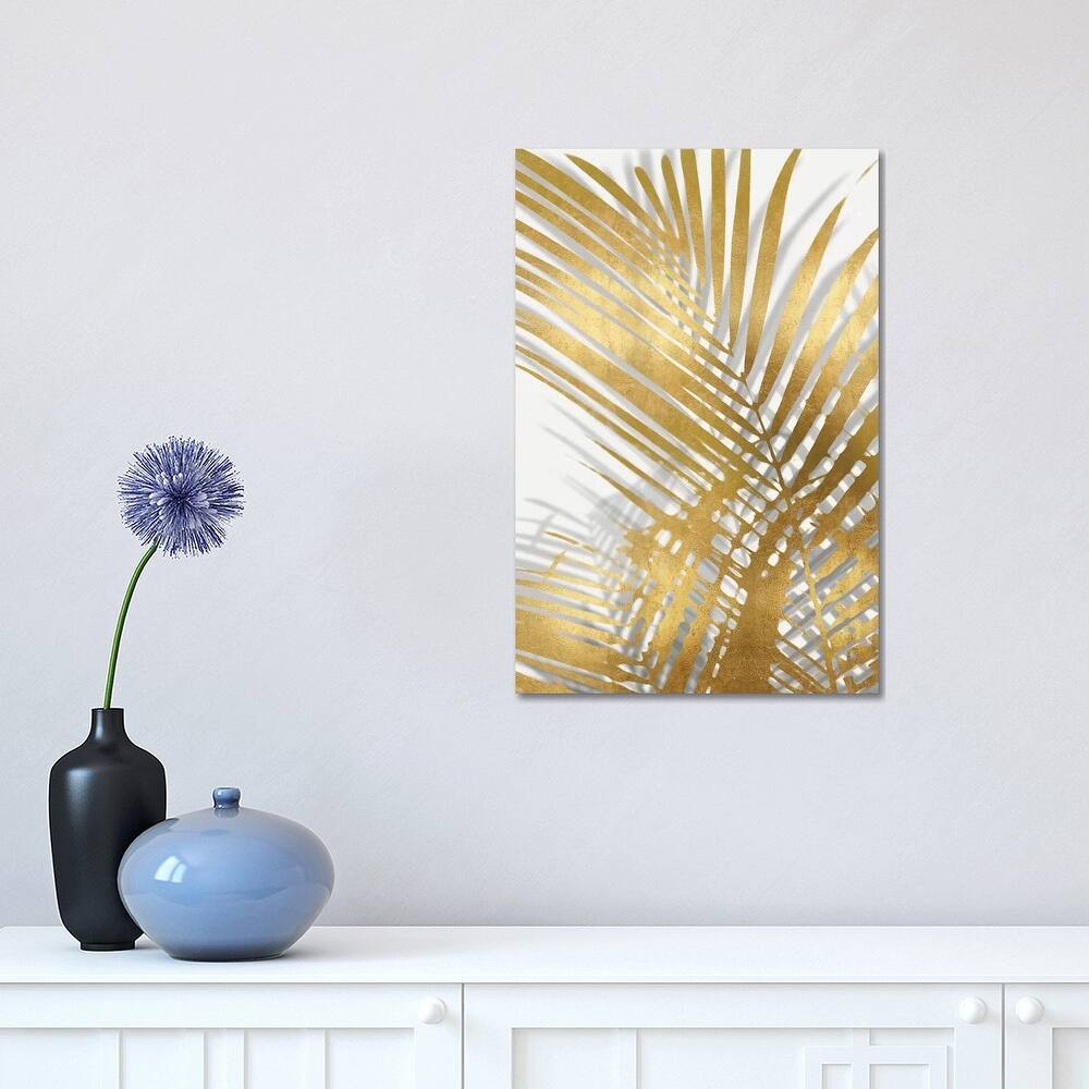 iCanvas "Palm Shadows Gold I" by Melonie Miller Canvas Print