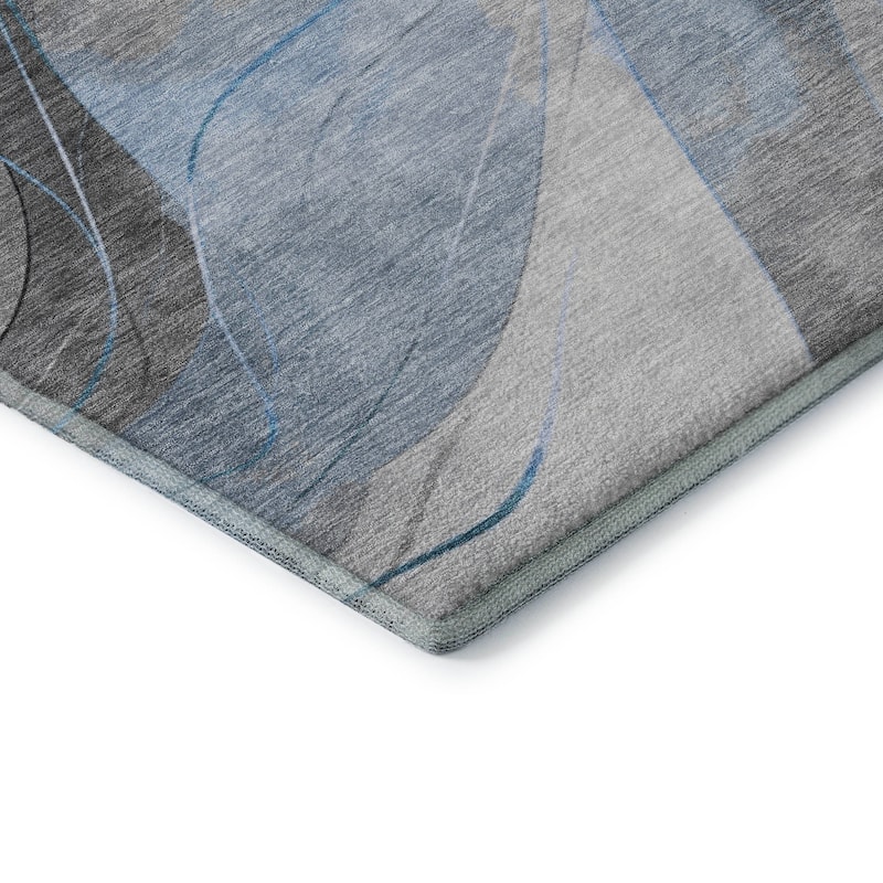 Premium Washable Super Soft Modern Waves Mayfield Rug