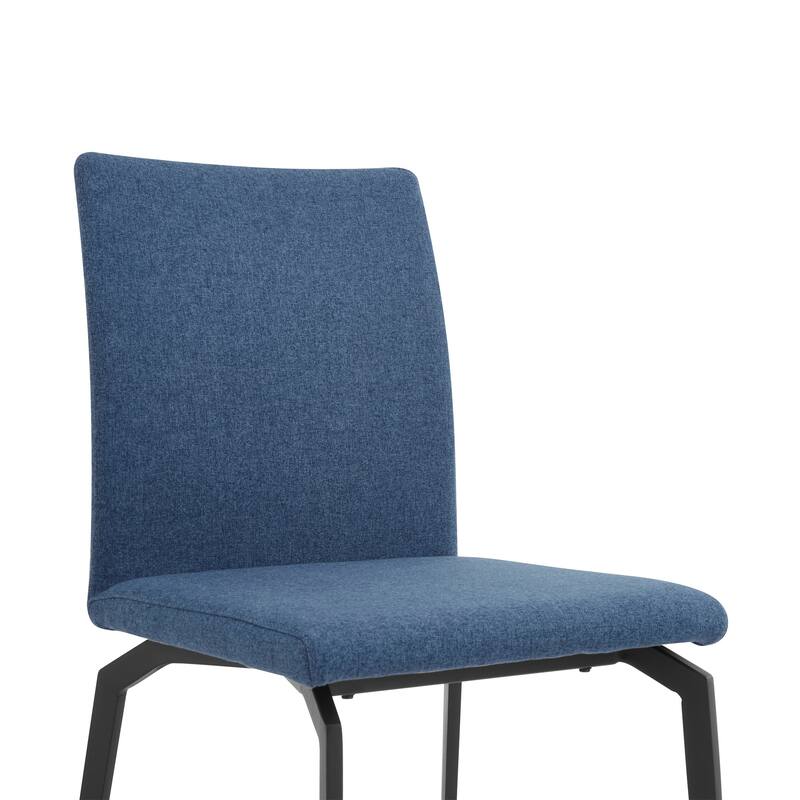 Lyon Fabric and Metal Dining Room Chairs - Set of 2