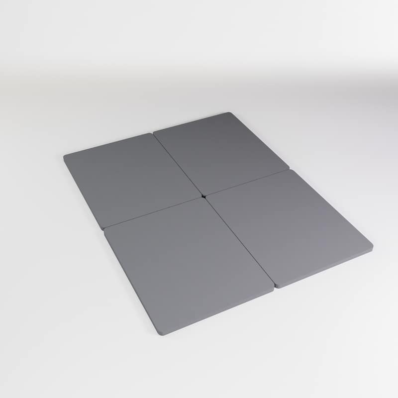 ONETAN, 1.5-Inch Split Bunkie Board for Mattress/Bed Support - Fully Assembled, Improved Comfort and Support, Gray.